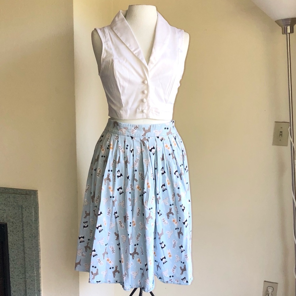 High waisted dog skirt